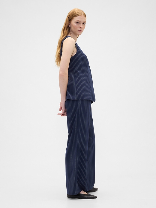 Image number 3 showing, Recycled Mid Rise Easy Wide-Leg Pants