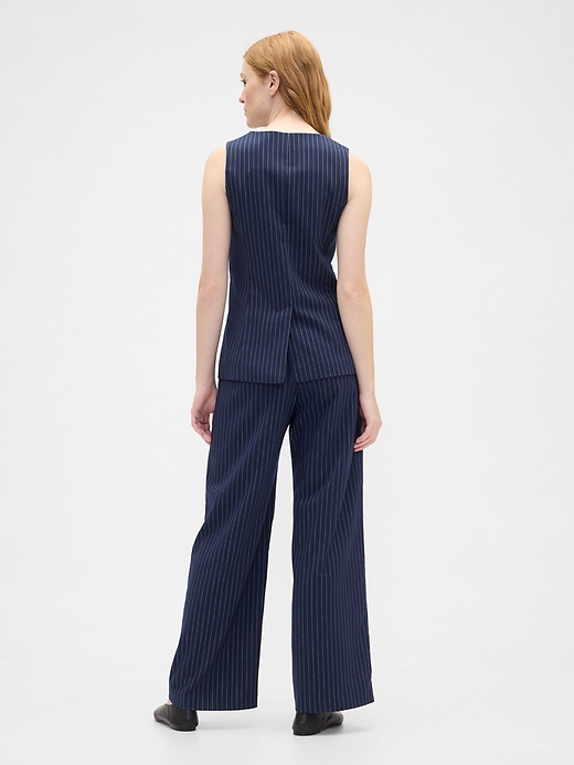 Image number 4 showing, Recycled Mid Rise Easy Wide-Leg Pants