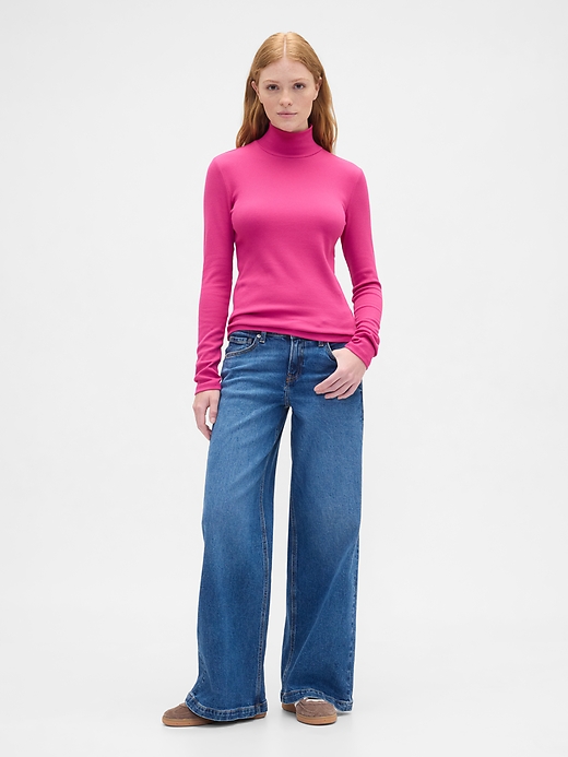 Image number 3 showing, Ribbed Turtleneck T-Shirt