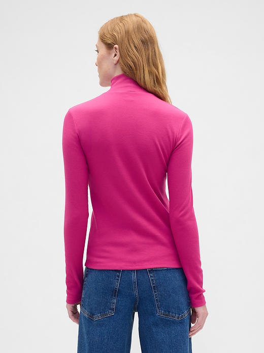 Image number 2 showing, Ribbed Turtleneck T-Shirt