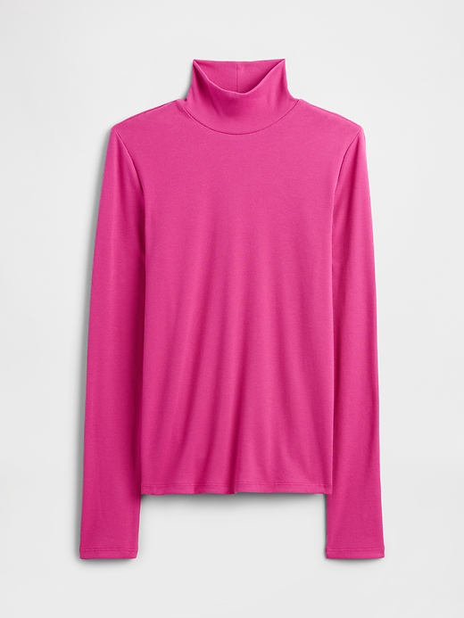 Image number 5 showing, Ribbed Turtleneck T-Shirt
