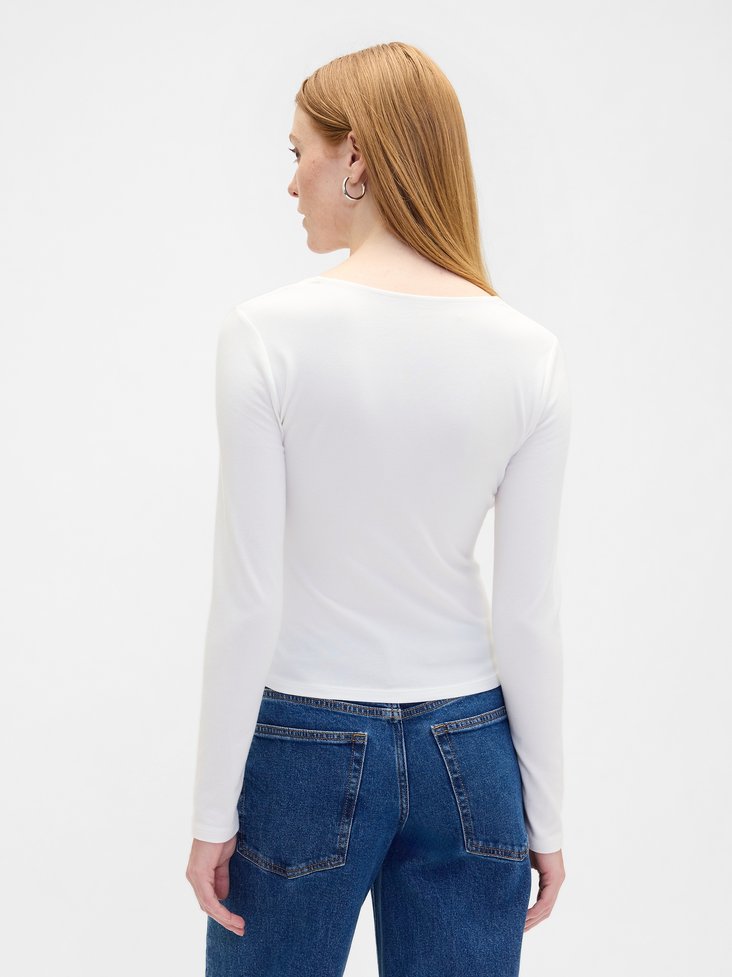 Stretch Jersey Scoopneck Top | Gap Factory