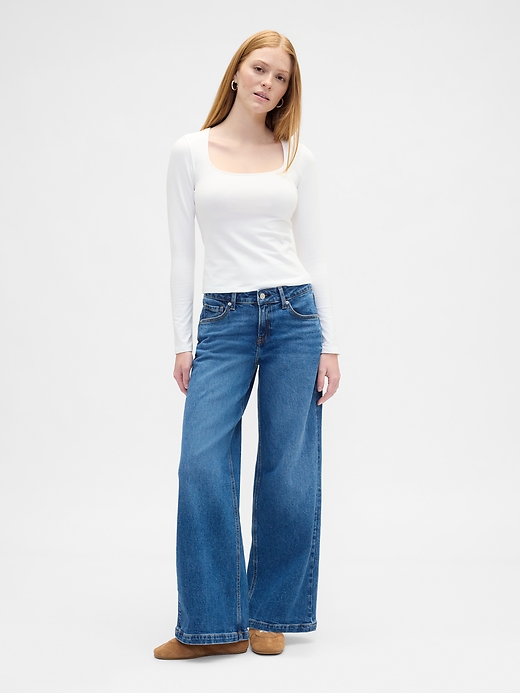 Image number 3 showing, Stretch Jersey Scoopneck Top