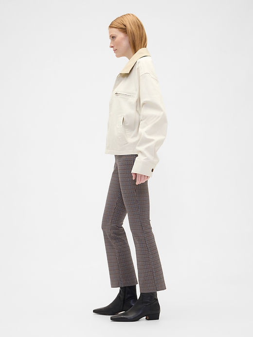 Image number 3 showing, High Rise Ponte Flare Crop Pants