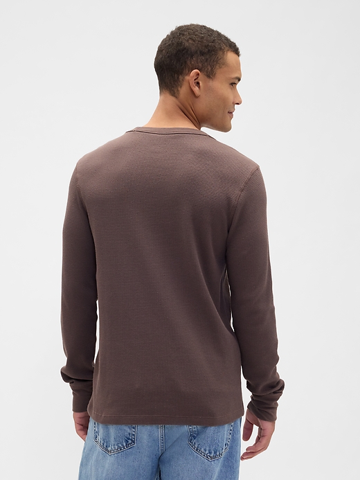 Image number 2 showing, Waffle-Knit Crewneck T-Shirt