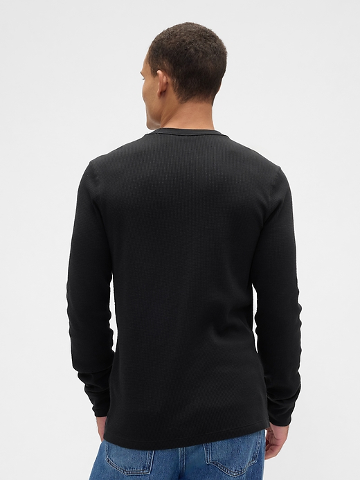 Image number 2 showing, Waffle-Knit Crewneck T-Shirt