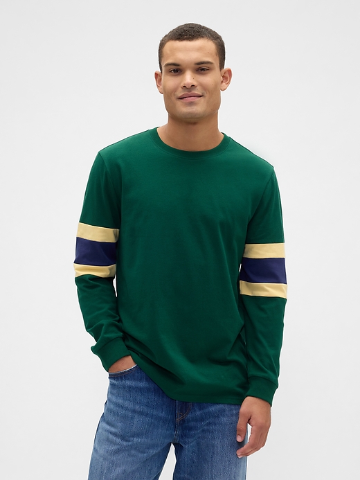 Image number 1 showing, Everyday Soft Varsity Crewneck T-Shirt