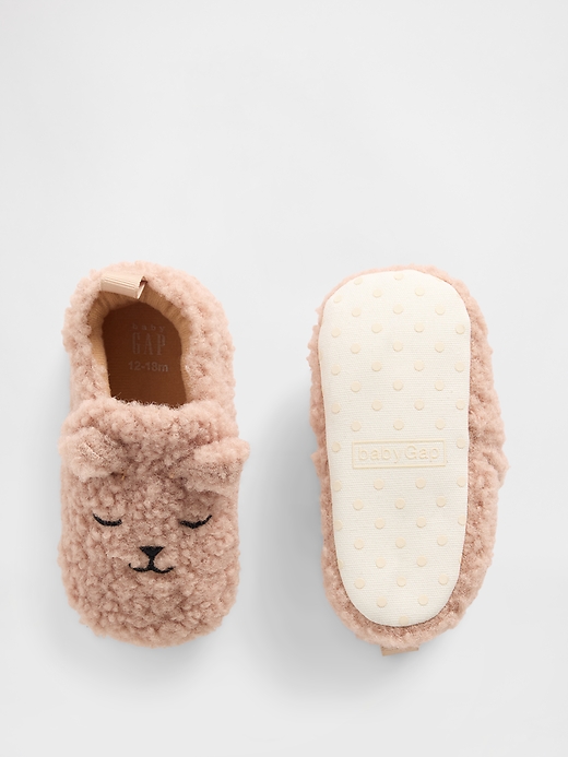 Image number 3 showing, Baby Brannan Bear Sherpa Slippers