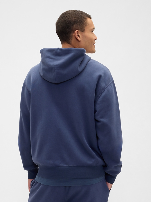 Image number 2 showing, Adult Vintage Soft Oversized Zip Hoodie