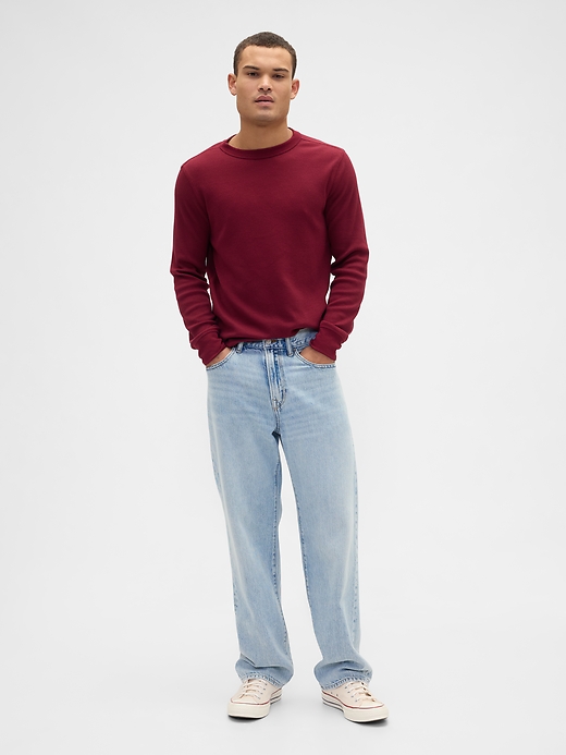 Image number 3 showing, Waffle-Knit Crewneck T-Shirt