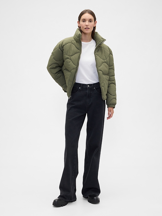 Image number 3 showing, Relaxed Quilted Nylon Jacket