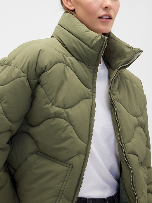 Image number 4 showing, Relaxed Quilted Nylon Jacket