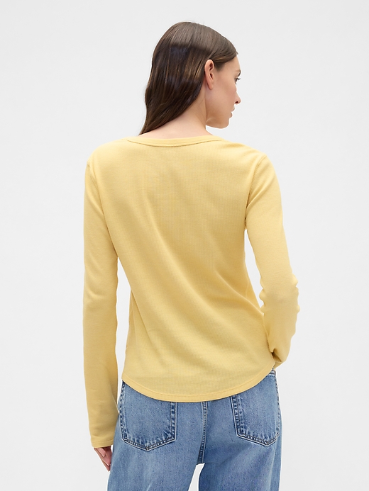 Image number 2 showing, Waffle-Knit Crewneck T-Shirt