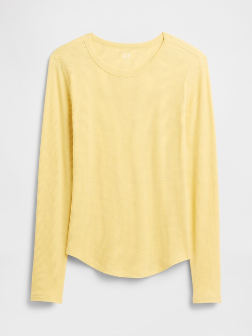 Image number 5 showing, Waffle-Knit Crewneck T-Shirt
