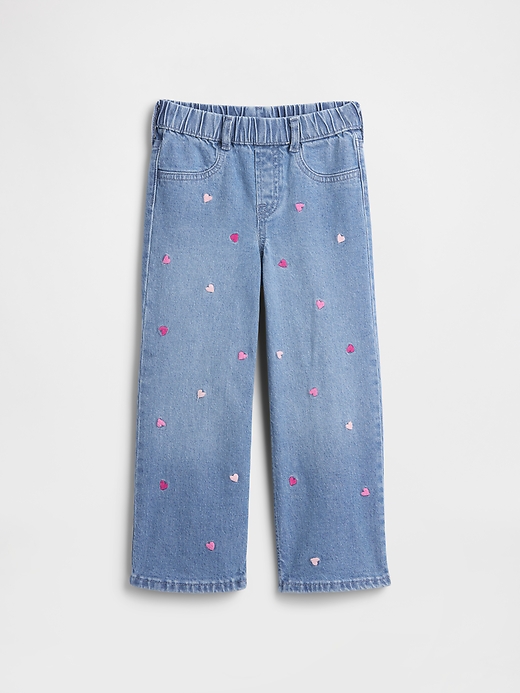 Image number 1 showing, babyGap Pull-On Wide-Leg Jeans