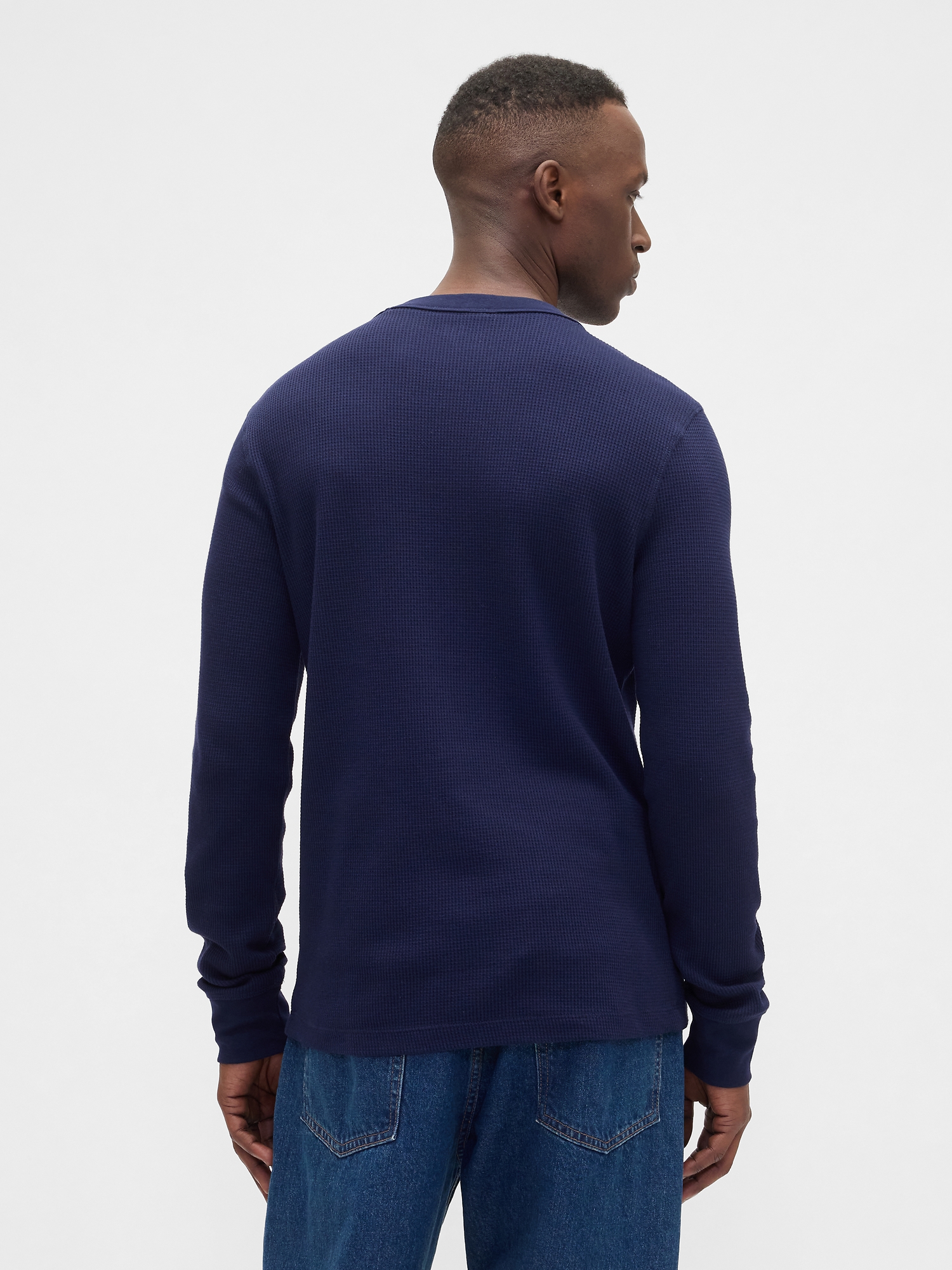 Waffle-Knit Crewneck T-Shirt | Gap Factory
