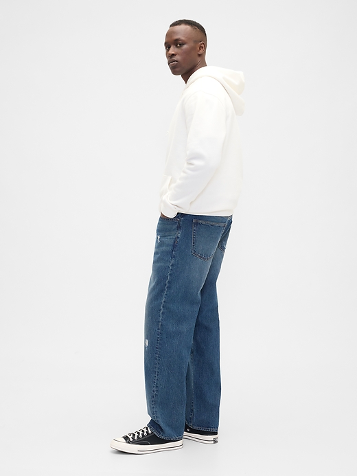 Image number 4 showing, Distressed Relaxed Jeans