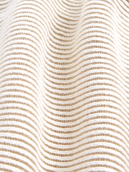 Image number 4 showing, Oversized Fisherman-Stitch Crewneck Sweater