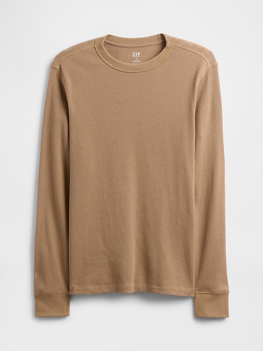 L'image numéro 5 présente T-shirt ras du cou en tricot gaufré