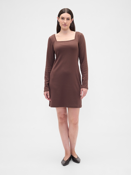 Image number 4 showing, Squareneck Mini Dress