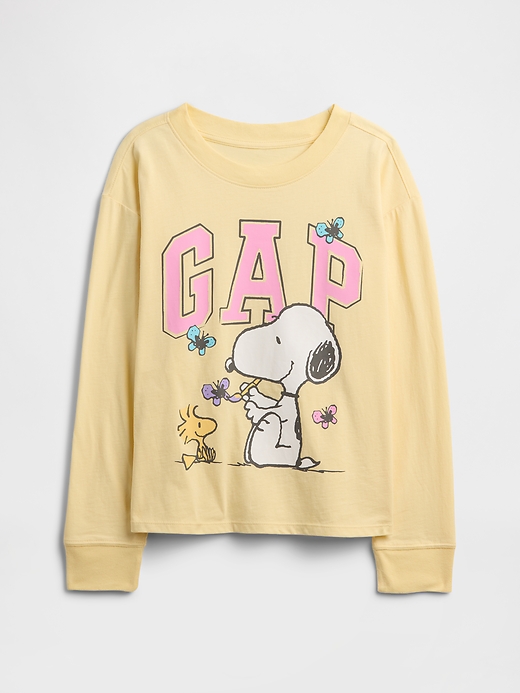 Image number 1 showing, GapKids | Peanuts Oversized Logo T-Shirt