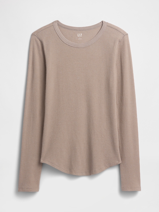 Image number 5 showing, Waffle-Knit Crewneck T-Shirt