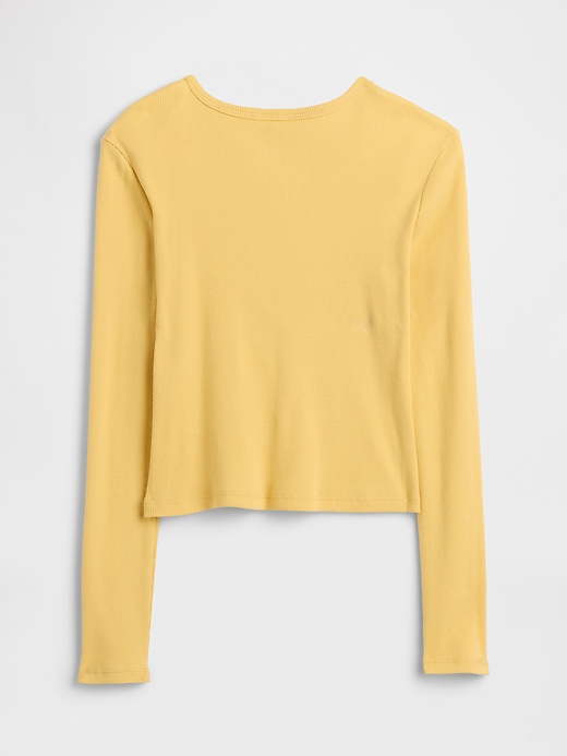 Image number 2 showing, Kids Ribbed Pointelle T-Shirt