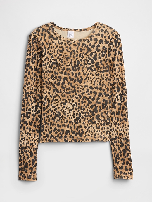 Image number 1 showing, Kids Ribbed Pointelle T-Shirt