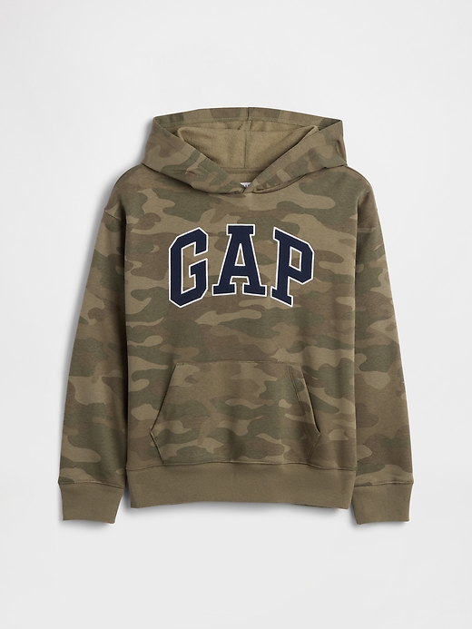 Image number 1 showing, Kids Relaxed Gap Logo Camo Hoodie