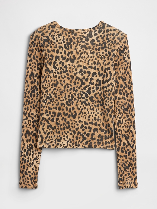 Image number 2 showing, Kids Ribbed Pointelle T-Shirt