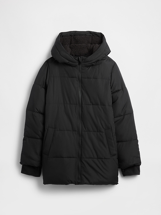 Image number 1 showing, Kids ColdControl Max Long Puffer Coat