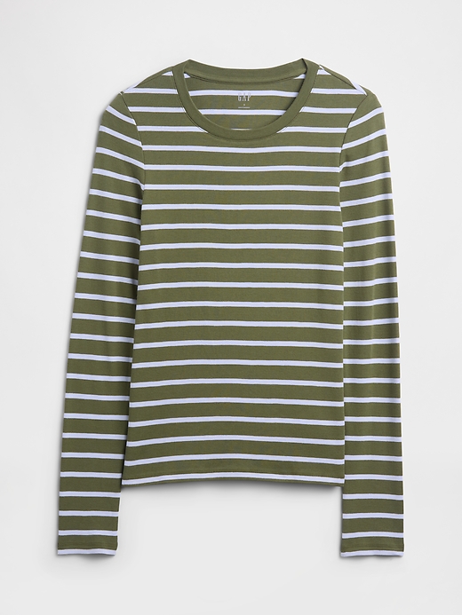 Image number 5 showing, Modern Ribbed Stripe Crewneck T-Shirt
