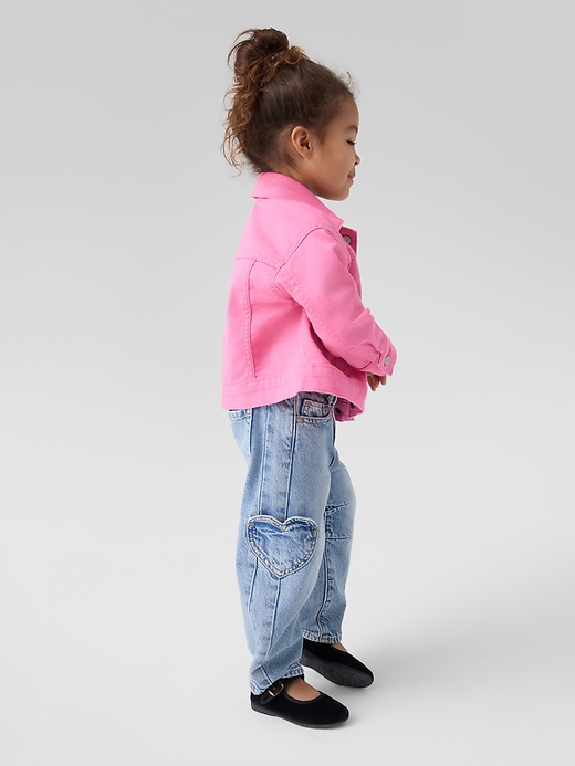 L'image numéro 2 présente Jean ballon surdimensionné à taille froncée babyGap