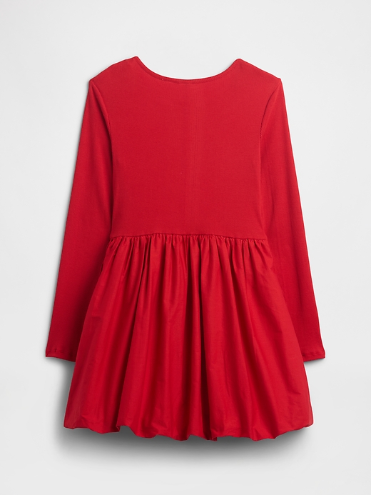 Image number 2 showing, Kids Puff Sleeve Bubble Dress