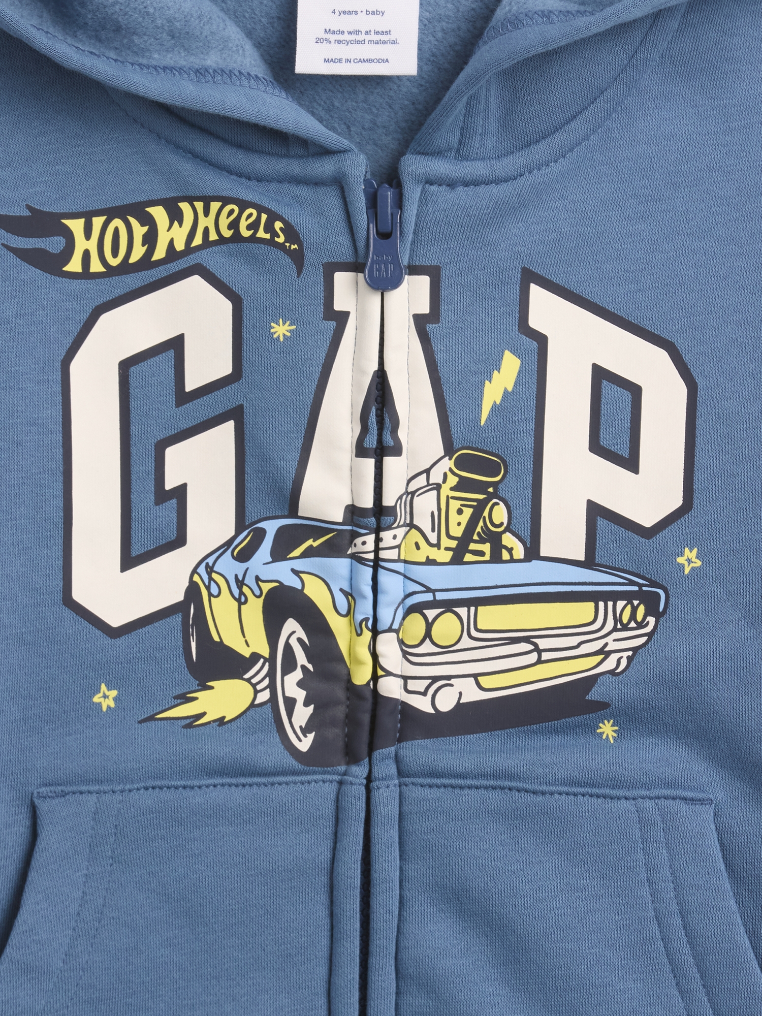babyGap Hot Wheels™ Relaxed Logo Zip Hoodie | Gap Factory