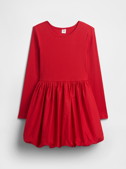Image number 1 showing, Kids Puff Sleeve Bubble Dress