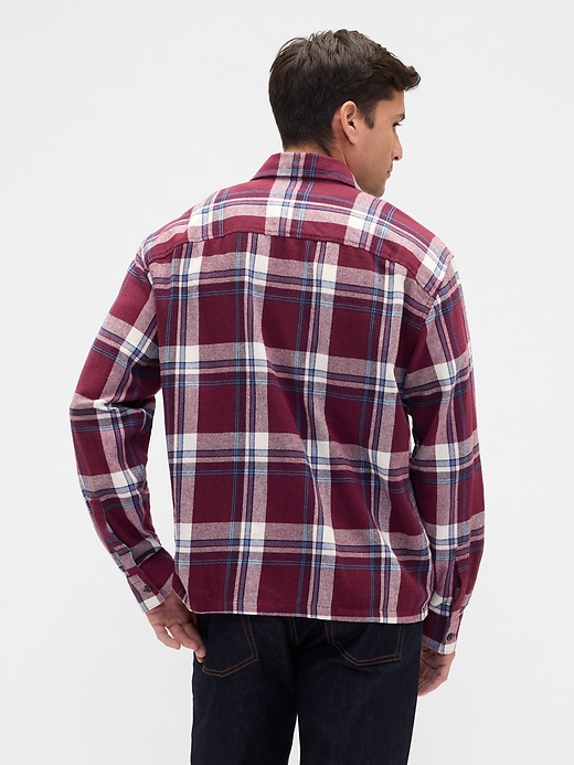 Image number 2 showing, Flannel Shirt in Boxy Fit