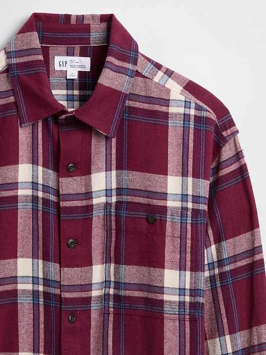 Image number 4 showing, Flannel Shirt in Boxy Fit