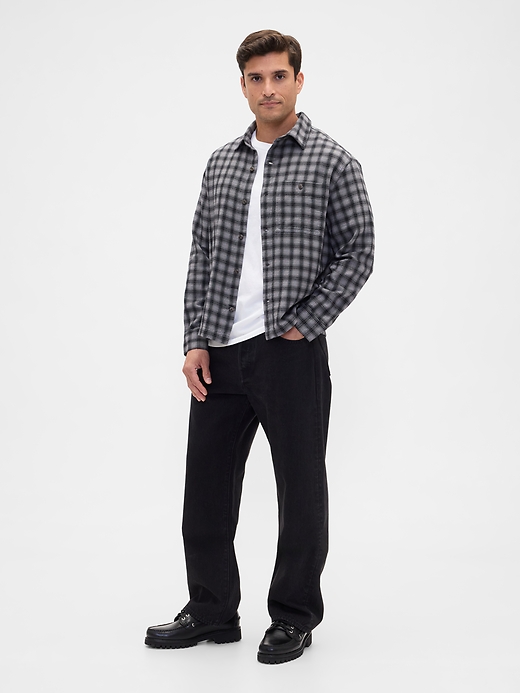 Image number 3 showing, Flannel Shirt in Boxy Fit
