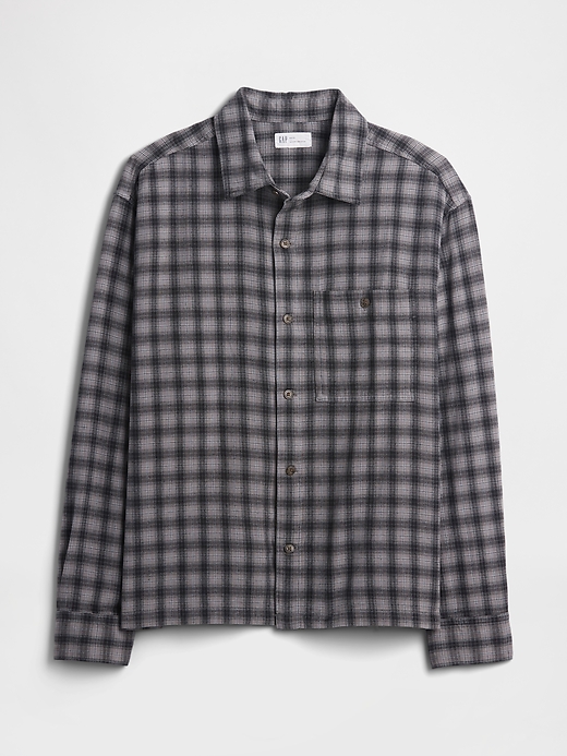 Image number 5 showing, Flannel Shirt in Boxy Fit