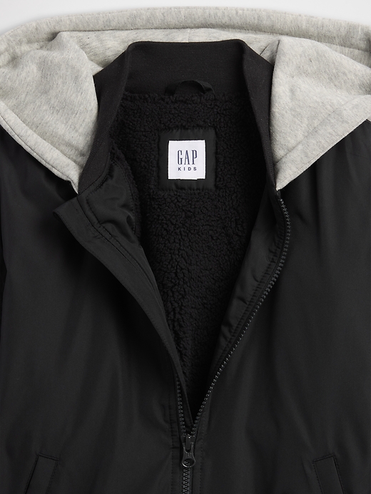 Image number 3 showing, Kids Hooded Bomber Jacket