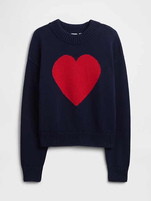 Image number 5 showing, Relaxed Cropped Intarsia Sweater