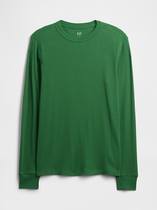 Image number 3 showing, Waffle-Knit Crewneck T-Shirt