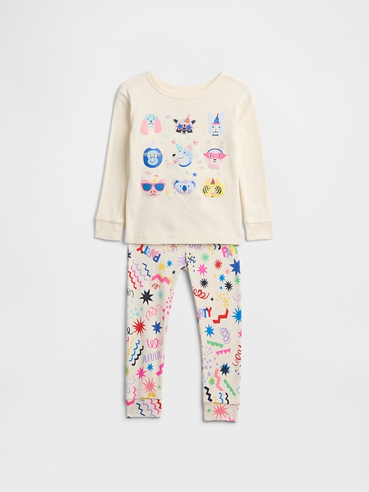 Image number 1 showing, babyGap 100% Organic Cotton Animal PJ Set