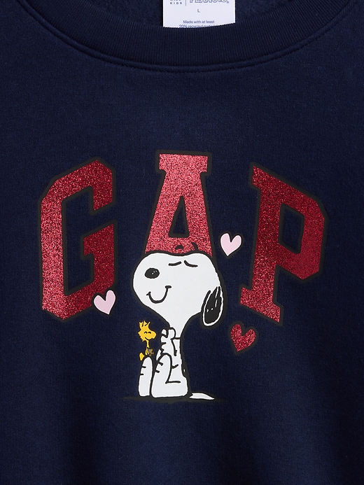Image number 3 showing, GapKids Peanuts Oversized Wedge Logo Sweatshirt