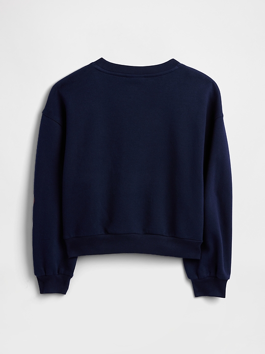 Image number 2 showing, GapKids Peanuts Oversized Wedge Logo Sweatshirt