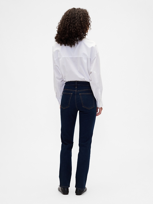 Image number 4 showing, Mid Rise Classic Straight Jeans