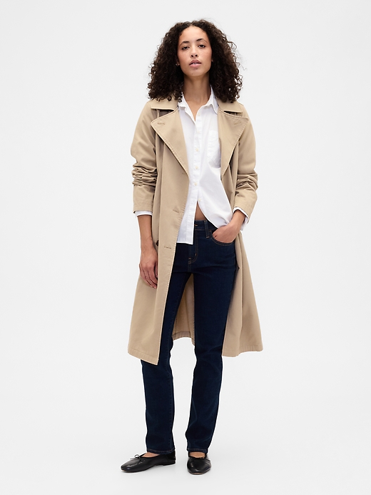 Image number 1 showing, Mid Rise Classic Straight Jeans