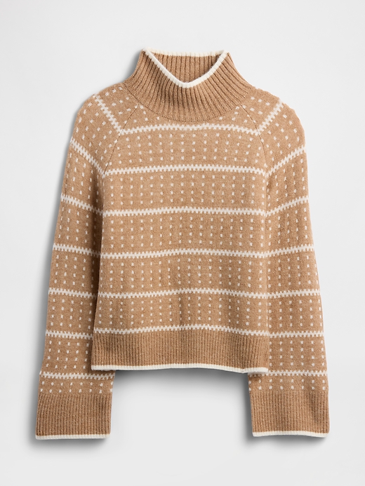 Image number 5 showing, Relaxed Fair Isle Mockneck Sweater