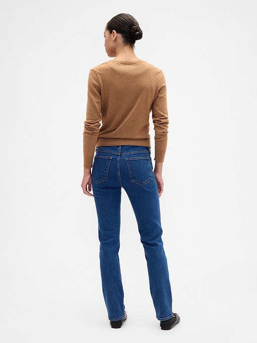 Image number 4 showing, Mid Rise Classic Straight Jeans